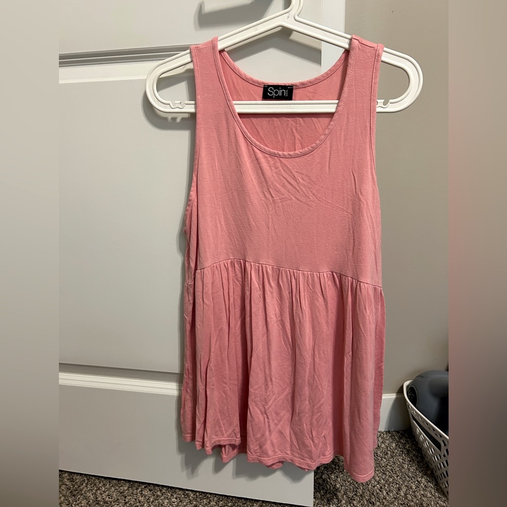 Peplum Flowy Tank Top